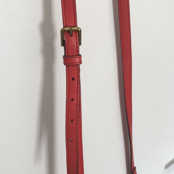 Fossil Red Leather Fringe Crossbody - Picture 4 of 7